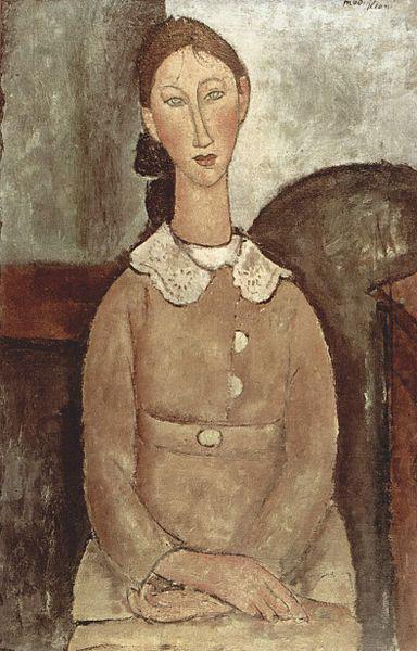 Amedeo Modigliani Madchen in gelben Kleid china oil painting image